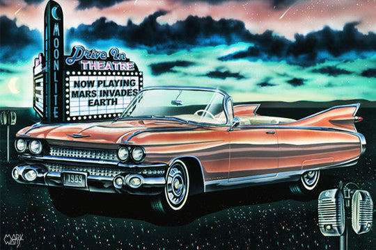 1959 Drive In Dream: By Artist Mark Watts