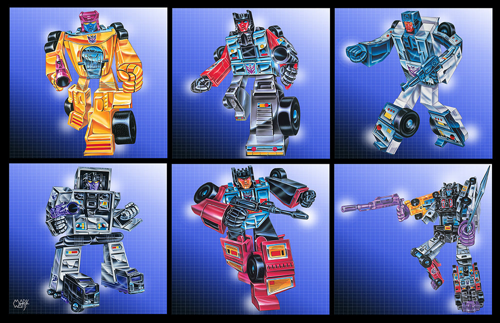 Deceptions Group Set Transformers: By Artist Mark Watts
