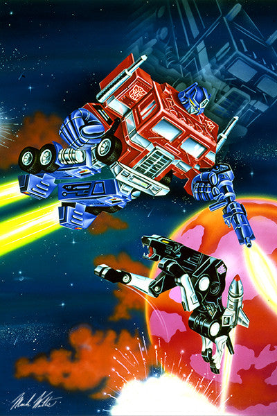 Transformer Train Scene Transformer Prints – Mark Watts Studios
