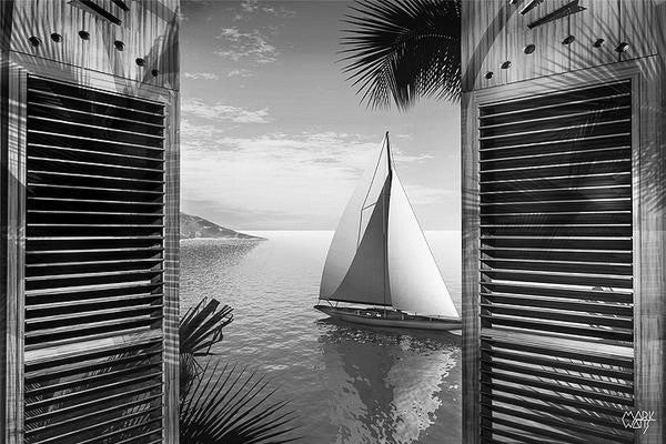 Set Sail Black & White: By Artist Mark Watts